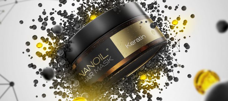 profesjonalna maska do włosów nanoil z keratyną